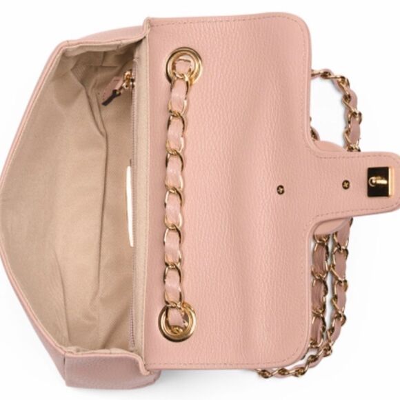 NWT VALENTINO BY MARIO LEATHER FLAP SHOULDER BAG WITH CHAIN STRAP - Picture 3 of 12